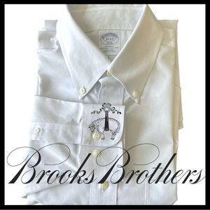 Brooks Brothers Silver/Grey Cotton Button Down Classic Oxford Dress Shirt (15)